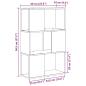 Preview: TV-Schrankset 60 x 24 x 94,5 cm Braun Holzwerkstoff