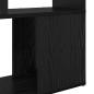 Preview: Regal Schwarze Eiche Holzwerkstoff 60 x 24 x 124 cm