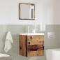 Preview: Badezimmer Aufbewahrungsschrank Verwittertes Holz MDF mit Holzfurnier