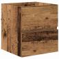 Preview: Badezimmer Aufbewahrungsschrank Verwittertes Holz MDF mit Holzfurnier