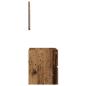 Preview: Badezimmer Aufbewahrungsschrank Verwittertes Holz MDF mit Holzfurnier