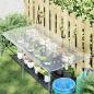 Preview: Transparente Plane mit Ösen 1x2 m Polyethylen