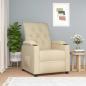 Preview: ARDEBO.de - Relaxsessel Creme Stoff