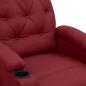 Preview: Massagesessel Elektrisch Weinrot Stoff