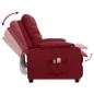 Preview: Massagesessel Elektrisch Weinrot Stoff