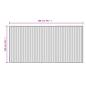 Preview: Teppich Rechteckig Braun 100x200 cm Bambus