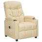 Preview: Relaxsessel Elektrisch Creme Stoff