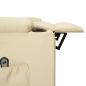Preview: Relaxsessel Elektrisch Creme Stoff