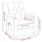Preview: Relaxsessel Elektrisch Taupe Stoff