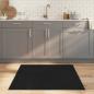 Preview: ARDEBO.de - Teppich Quadratisch Schwarz 100x100 cm Bambus