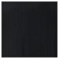 Preview: Teppich Quadratisch Schwarz 100x100 cm Bambus