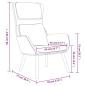 Preview: Relaxsessel mit Hocker Weinrot Samt
