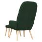 Preview: Relaxsessel mit Hocker Dunkelgrün Stoff