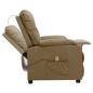 Preview: Massagesessel Cappuccino-Braun Kunstleder