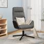 Preview: ARDEBO.de - Relaxsessel Hellgrau Stoff