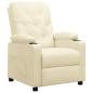 Preview: ARDEBO.de - Relaxsessel Creme Kunstleder
