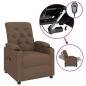 Preview: Relaxsessel Elektrisch Braun Stoff