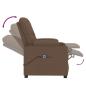 Preview: Relaxsessel Elektrisch Braun Stoff