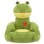 Preview: Plüsch-Kindersessel Frosch Grün