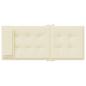 Preview: Hochlehner-Auflagen 2 Stk. Creme Oxford-Gewebe