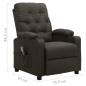 Preview: Massagesessel mit Aufstehhilfe Taupe Stoff