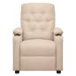 Preview: Massagesessel Creme Stoff