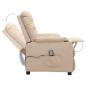 Preview: Massagesessel Creme Stoff