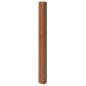 Preview: Teppich Rechteckig Braun 100x300 cm Bambus