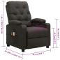 Preview: Massagesessel Elektrisch Taupe Stoff