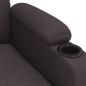 Preview: Relaxsessel Elektrisch Dunkelbraun Stoff