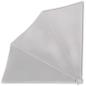 Preview: Faltbarer Balkonfächer Creme 140×140 cm