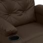 Preview: Massagesessel Braun Kunstleder
