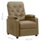 Preview: Relaxsessel Cappuccino-Braun Kunstleder