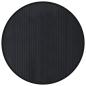 Preview: Teppich Rund Schwarz 80 cm Bambus