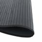 Preview: Teppich Rund Schwarz 80 cm Bambus