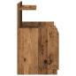 Preview: Nachttische 2 Stk. mit 2 Schubladen Altes Holz 40x36,5x62 cm