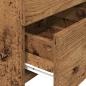 Preview: Nachttische 2 Stk. mit 2 Schubladen Altes Holz 40x36,5x62 cm