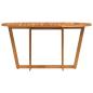 Preview: Garten-Esstisch Oval 150x90x75 cm Massivholz Akazie