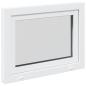 Preview: Kellerfenster "RISOR" 80x50 cm Drehkipp DIN Links Weiß