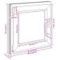 Preview: Kellerfenster "RISOR" 50x50 cm Drehkipp DIN Links Weiß