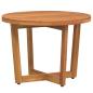 Preview: Garten-Beistelltisch Rund Ø55x40 cm Massivholz Akazie