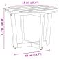 Preview: Garten-Beistelltisch Rund Ø55x40 cm Massivholz Akazie