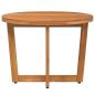 Preview: Garten-Beistelltisch Rund Ø55x40 cm Massivholz Akazie