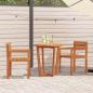 Preview: ARDEBO.de - Gartenstühle 2 Stk. 50x53x80 cm Massivholz Akazie