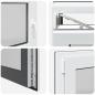 Preview: Kellerfenster "RISOR" 110x70 cm Drehkipp DIN Links Anthrazit