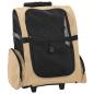 Preview: ARDEBO.de - Trolley für Haustiere 3-in-1 Sandfarbe 48x32x57 cm cm Oxford-Gewebe