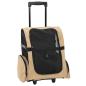 Preview: Trolley für Haustiere 3-in-1 Sandfarbe 48x32x57 cm cm Oxford-Gewebe