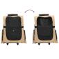 Preview: Trolley für Haustiere 3-in-1 Sandfarbe 48x32x57 cm cm Oxford-Gewebe
