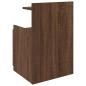Preview: Nachttisch mit 2 Schubladen Braune Eiche 40x36,5x62 cm