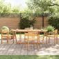 Preview: ARDEBO.de - Garten-Esstisch Oval 200x90x75 cm Massivholz Akazie